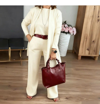 Jade — Ensemble 3 Pièces avec Cardigan Long