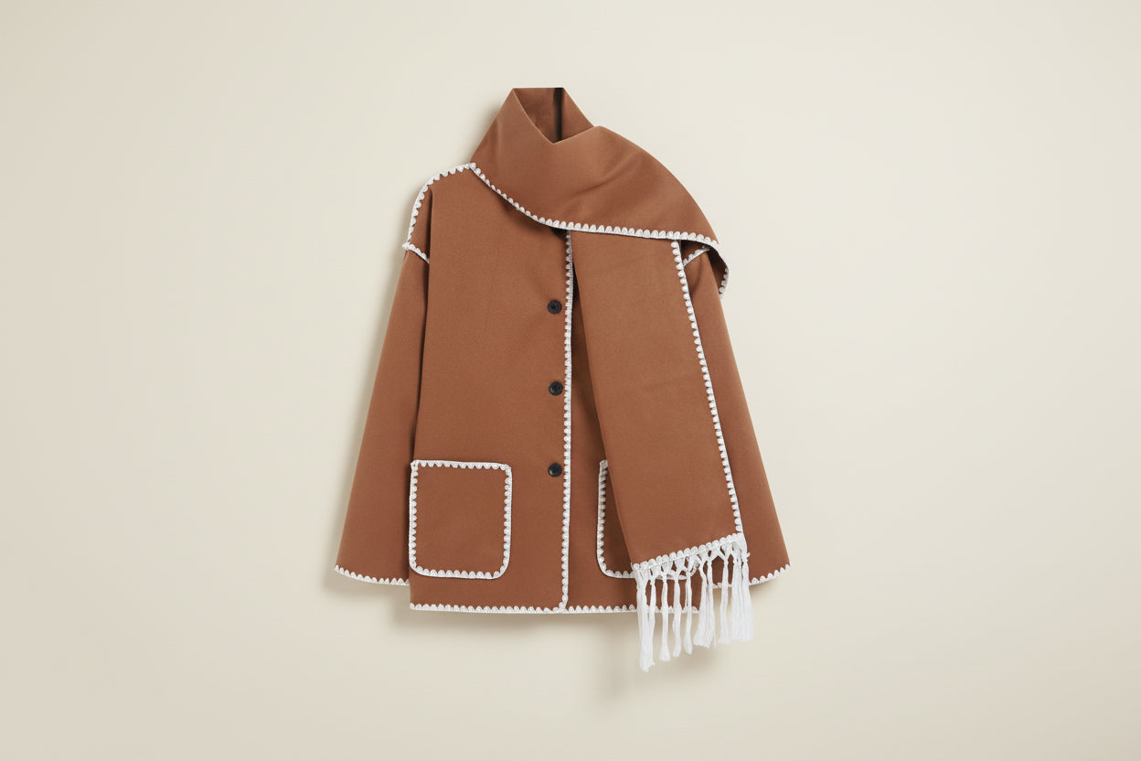 Élodie — Veste Châle à Franges Élégante et Confortable