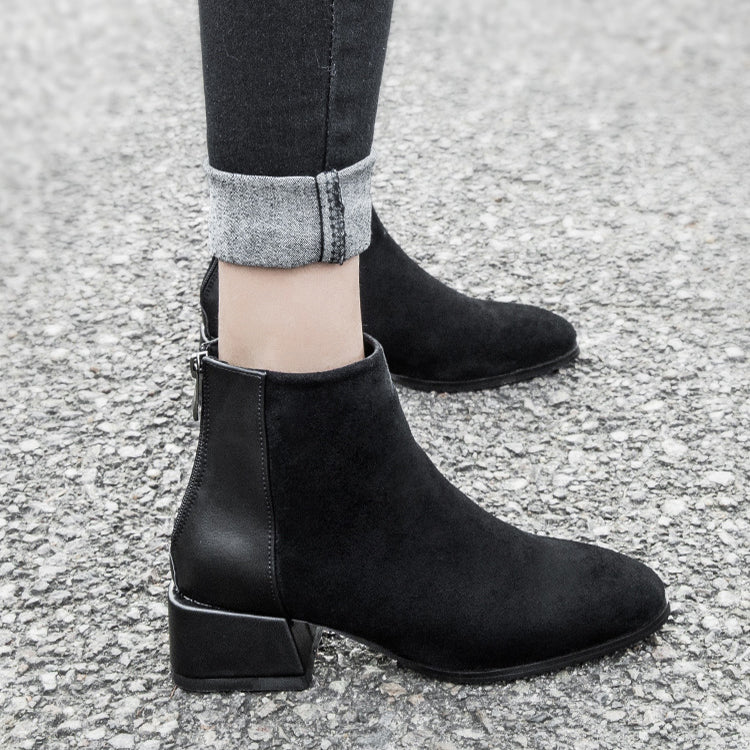 Cécile — Bottines de luxe à talon moyen