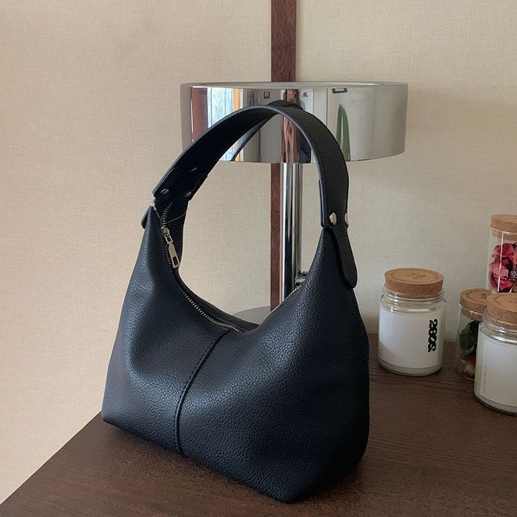Danièle — Chic Organic - Sac drapé en cuir de veau