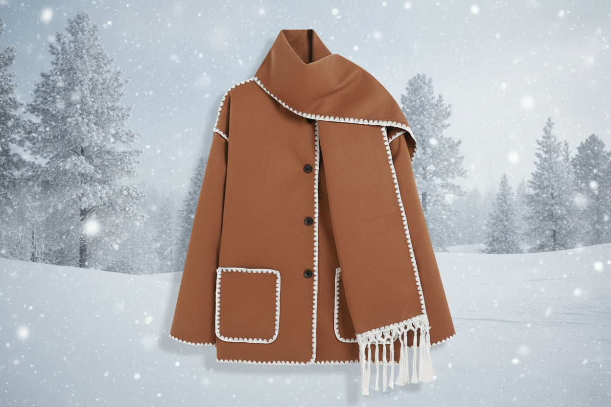 Élodie — Veste Châle à Franges Élégante et Confortable