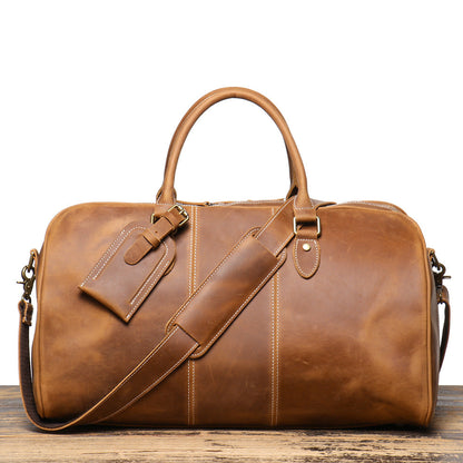 Pierrette — Sac de voyage en cuir - Weekender de luxe