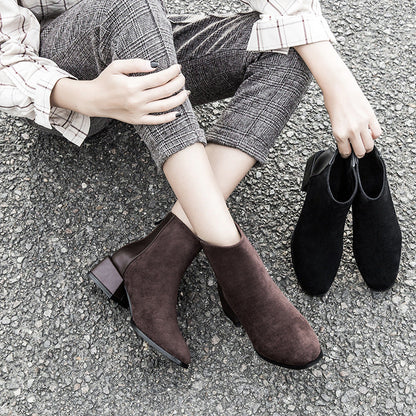 Cécile — Bottines de luxe à talon moyen