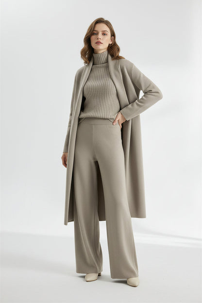 Françoise — Ensemble 3 Pièces avec Cardigan Long