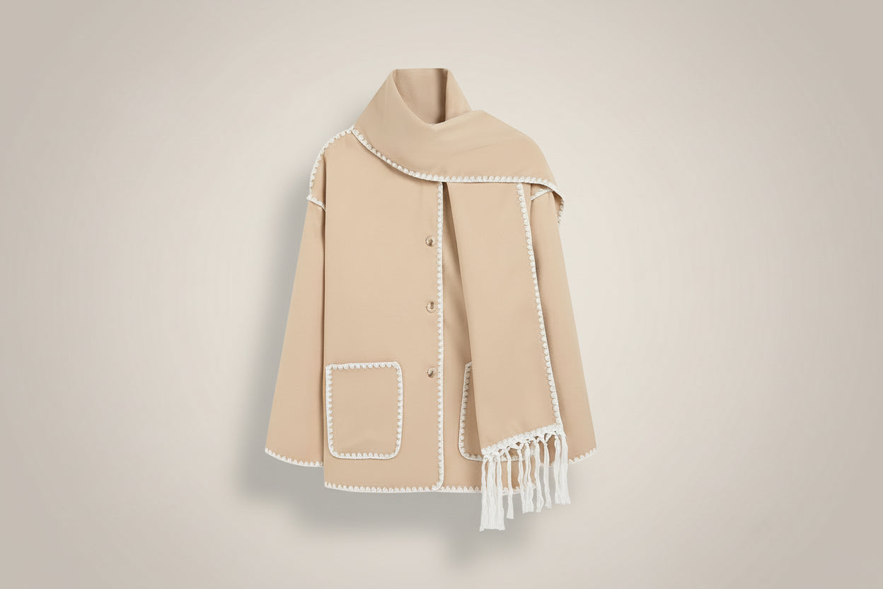 Élodie — Veste Châle à Franges Élégante et Confortable