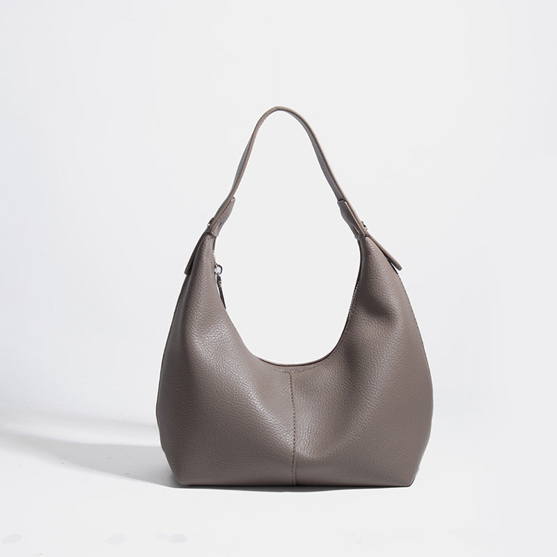 Danièle — Chic Organic - Sac drapé en cuir de veau