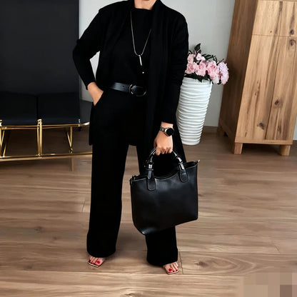 Jade — Ensemble 3 Pièces avec Cardigan Long