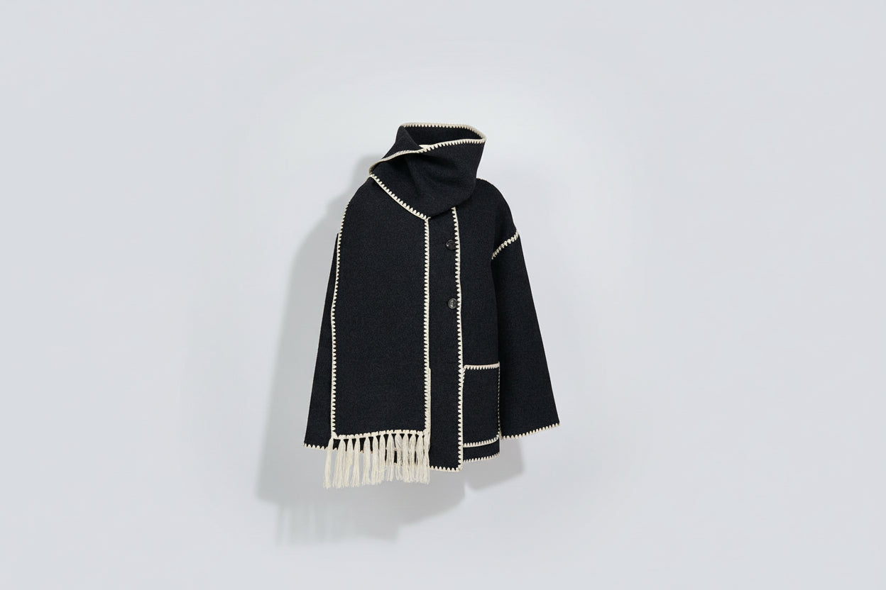 Élodie — Veste Châle à Franges Élégante et Confortable
