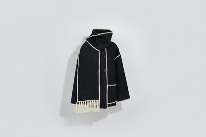 Élodie — Veste Châle à Franges Élégante et Confortable
