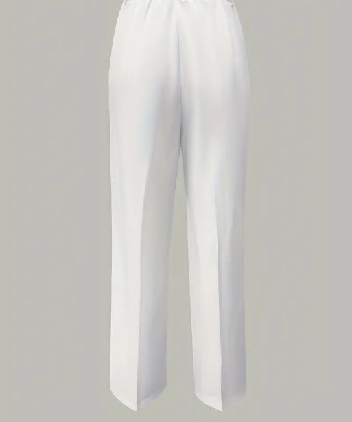 Mia — Pantalon minimaliste blanc