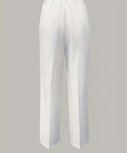 Mia — Pantalon minimaliste blanc