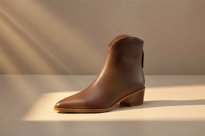 Marlène — Bottines de luxe à talon bas