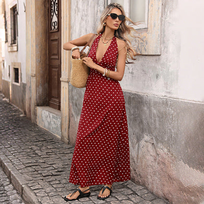 Rosalie — Robe cover up longue col plongeant