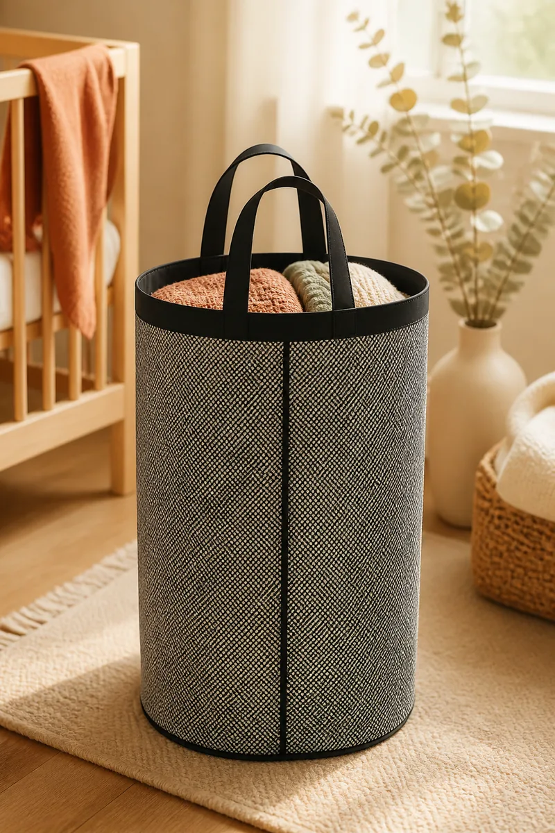 A baby hamper in a nursery